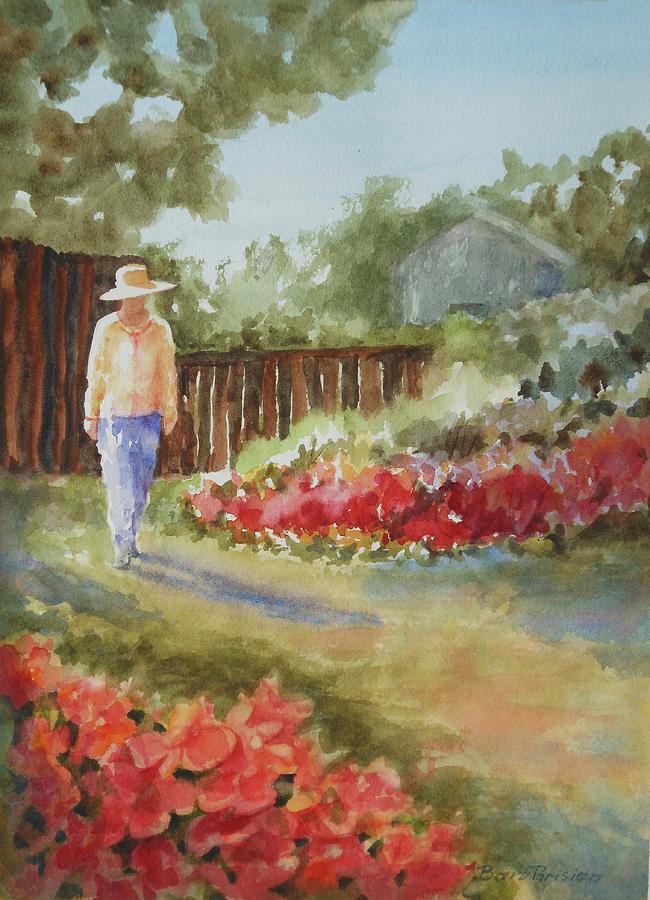 Morning in the Garden Painting by Barbara Parisien