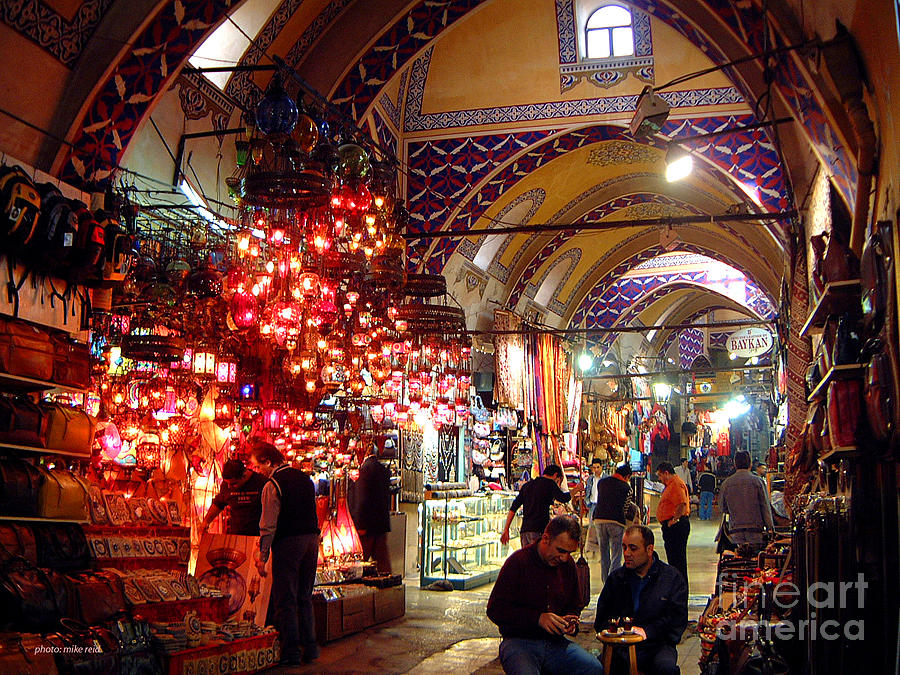 Istanbul Photograph - Morning in the Grand Bazaar by Mike Reid