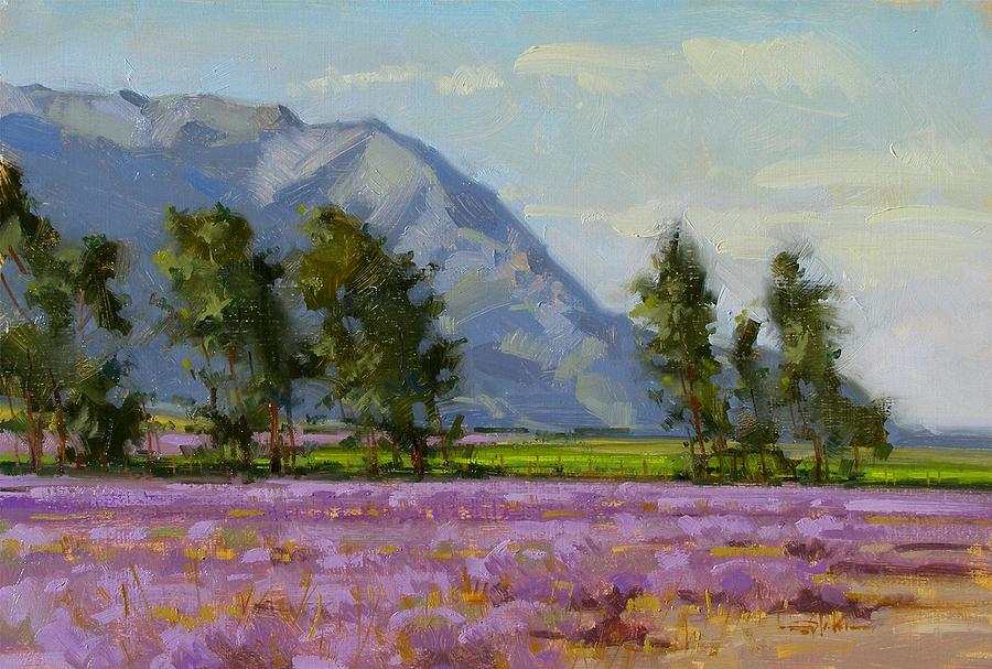 Morning in the Lavender Painting by Spike Ress - Fine Art America