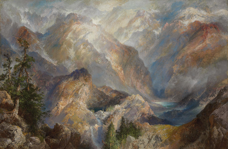 Morning in the Sierras Painting by Thomas Moran