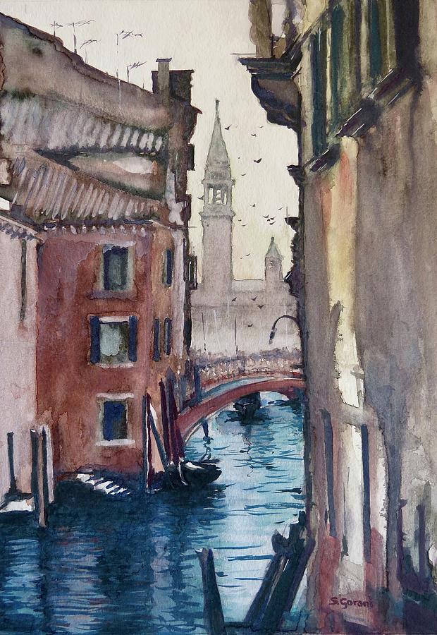 Boat Painting - Morning In Venice by Geni Gorani