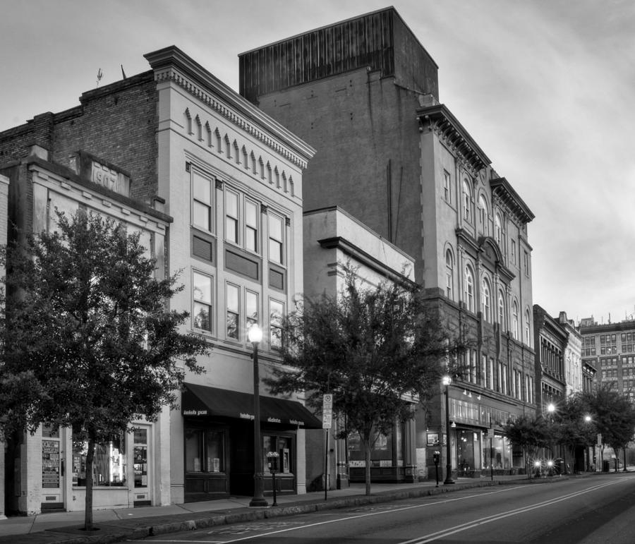 Brick Photograph - Morning In Wilmington in Black and White by Greg and Chrystal Mimbs