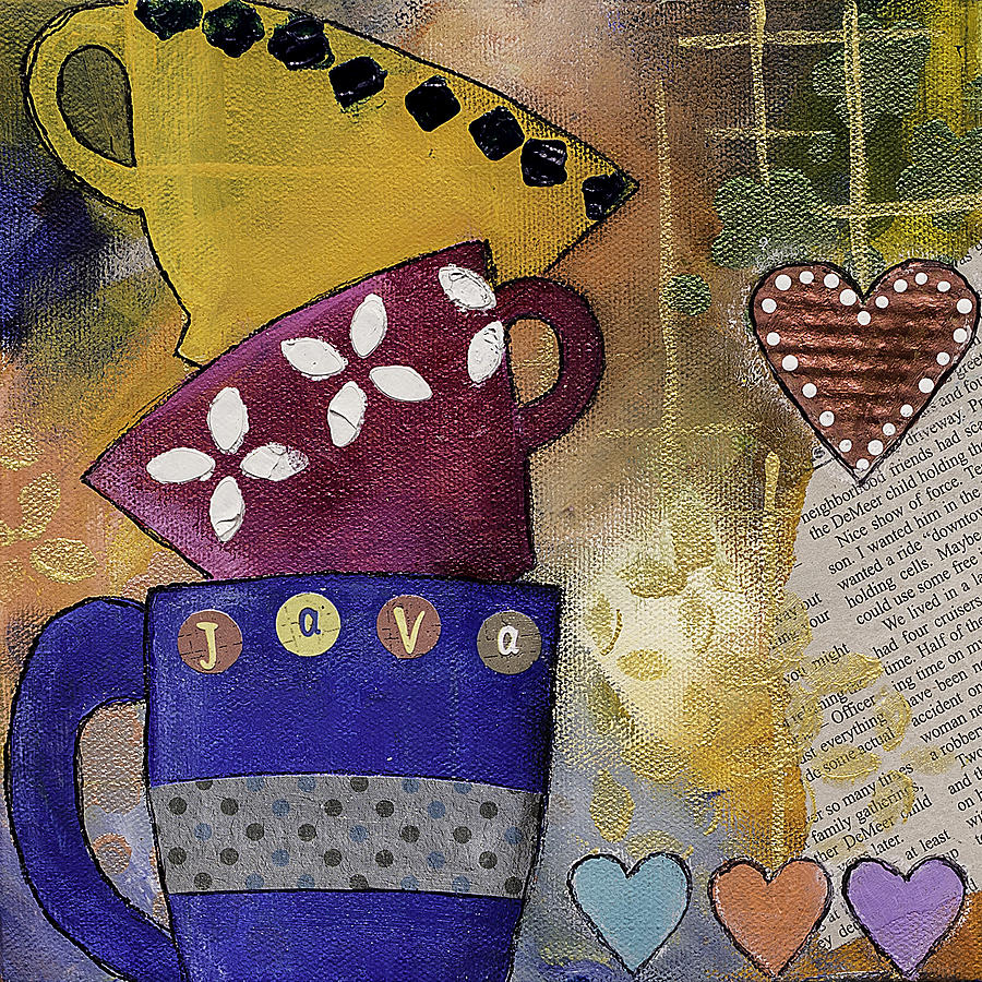 Morning Java Mixed Media by Wendy Provins