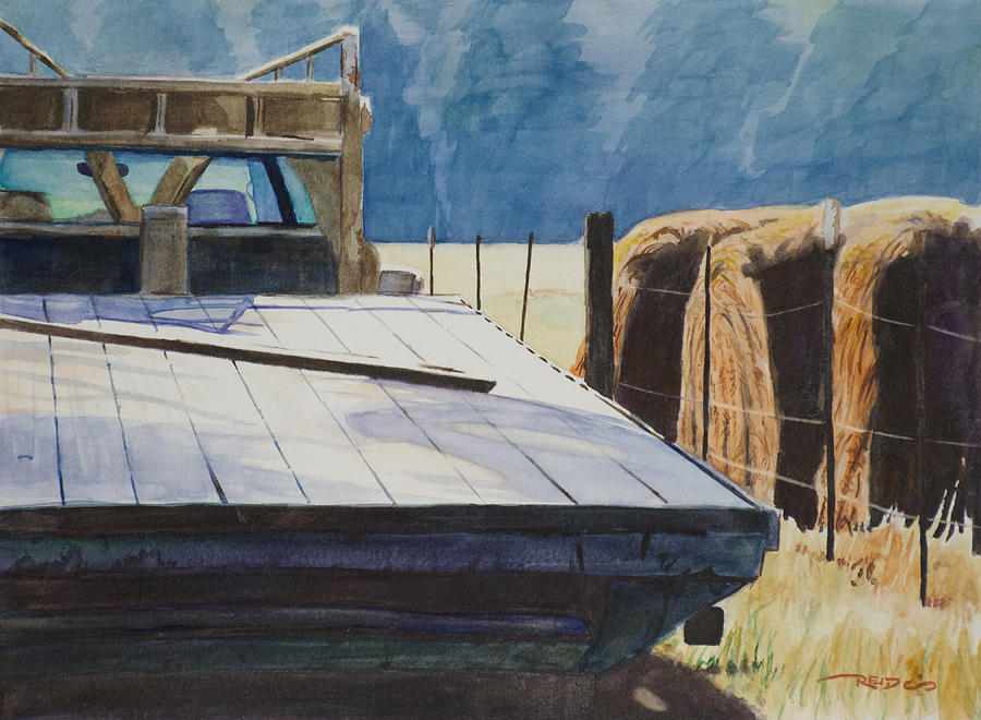 Farm Painting - Morning Labor by Christopher Reid