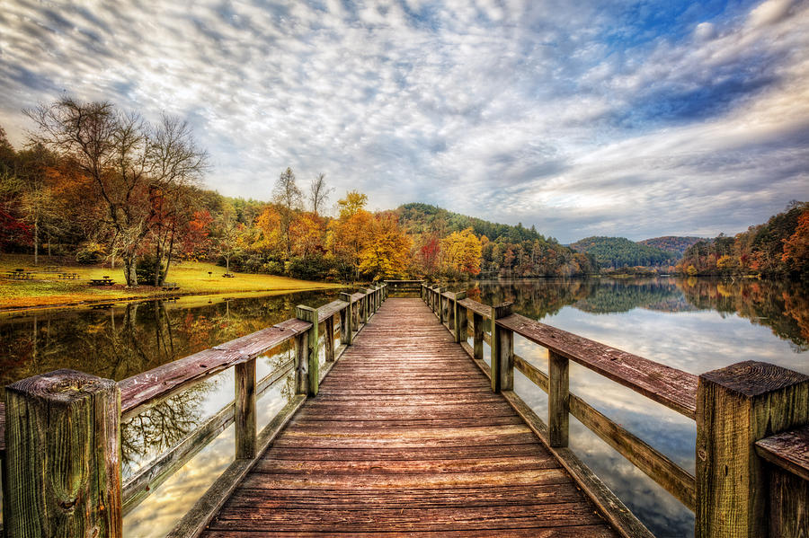 Fall Photograph - Morning Lake by Debra and Dave Vanderlaan