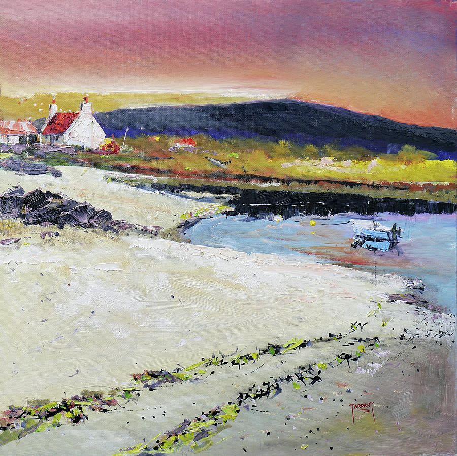 Morning Light beach to Back of Keppoch Painting by Peter Tarrant - Fine ...