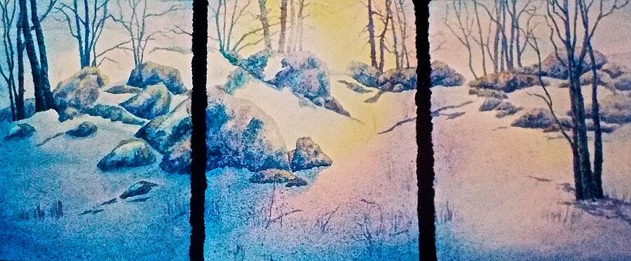 Winter Painting - Morning Light by Carolyn Rosenberger