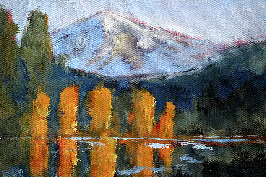 Morning Light Mountain Landscape Painting Painting by Nancy Merkle