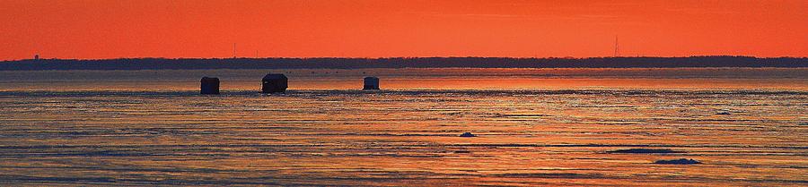 Morning Light On Frozen Lake Simcoe 4  Digital Art by Lyle Crump
