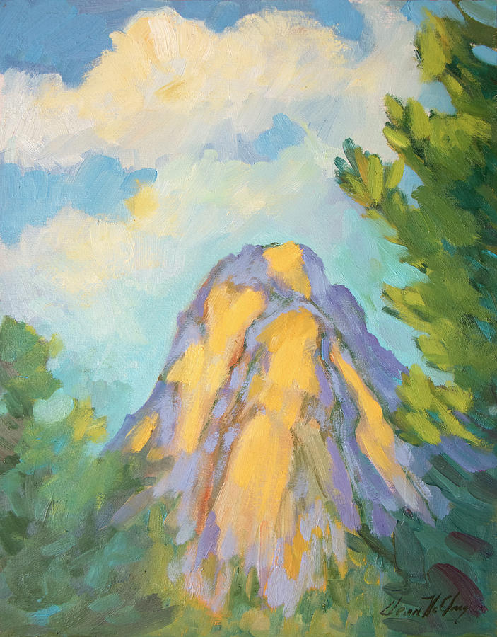 Morning Light on Lily Rock Painting by Diane McClary
