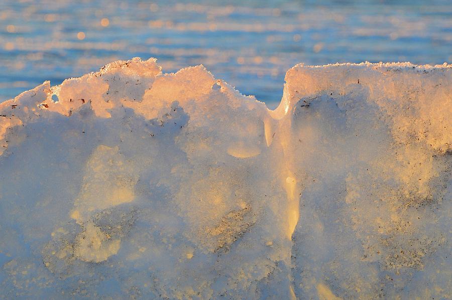 Morning Light On The Ice Ridge  Digital Art by Lyle Crump