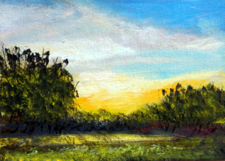 Morning Light Virginia Painting by Katy Hawk