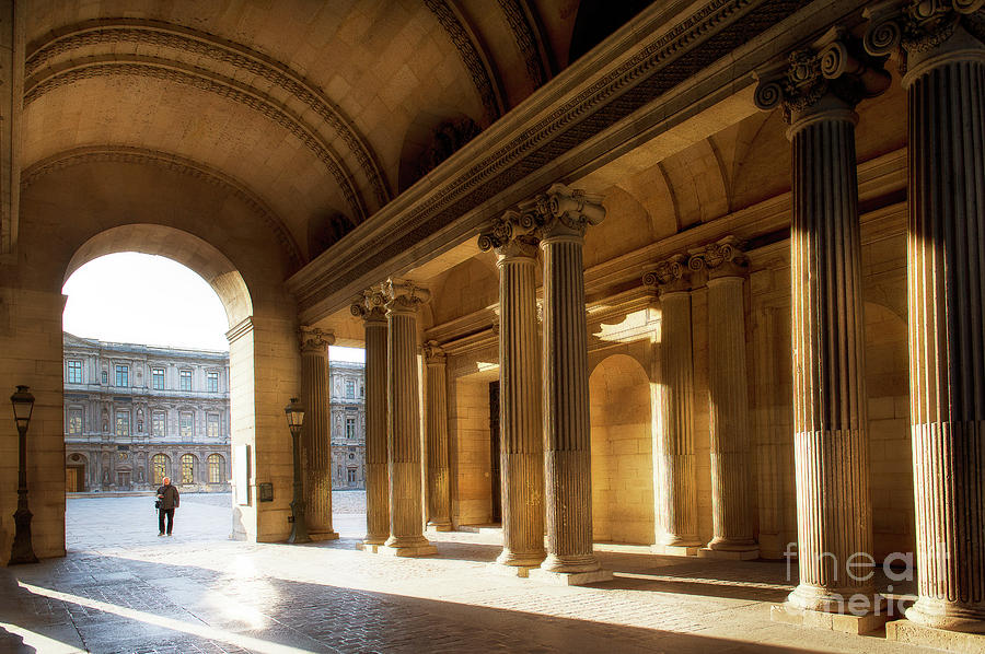 Morning Lights at the Louvre Museum Photograph by Ivy Ho