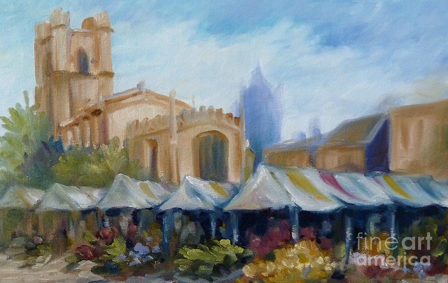 Morning Market Painting by K M Pawelec