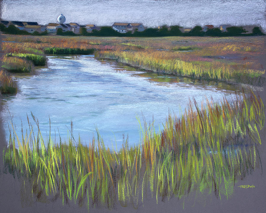 Morning Marsh Painting by Christopher Reid