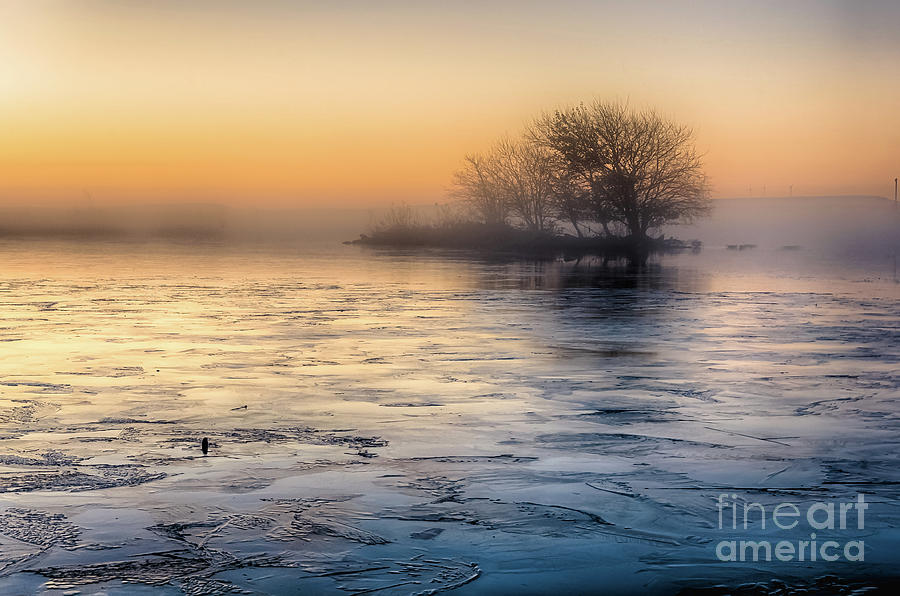 Morning mist and frozen tarn... Photograph by Mariusz Talarek