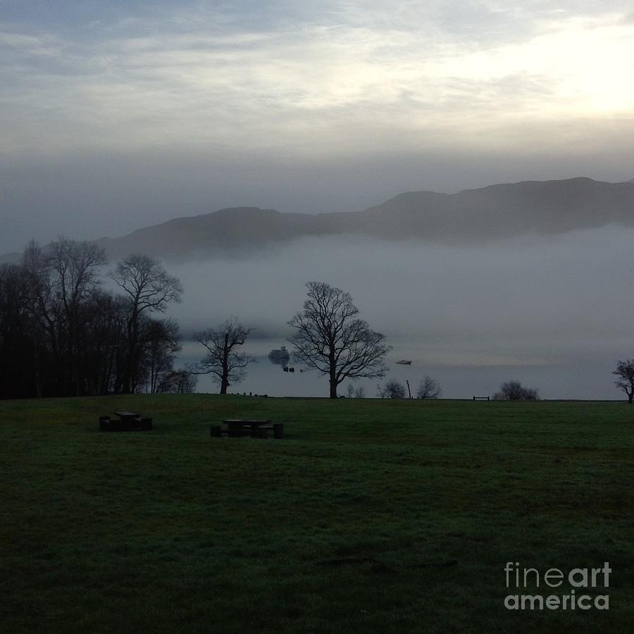 Morning Mist at Loch Lomond 2 Photograph by Joan-Violet Stretch