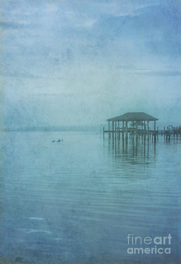 Morning Mist in Blue Digital Art by Randy Steele