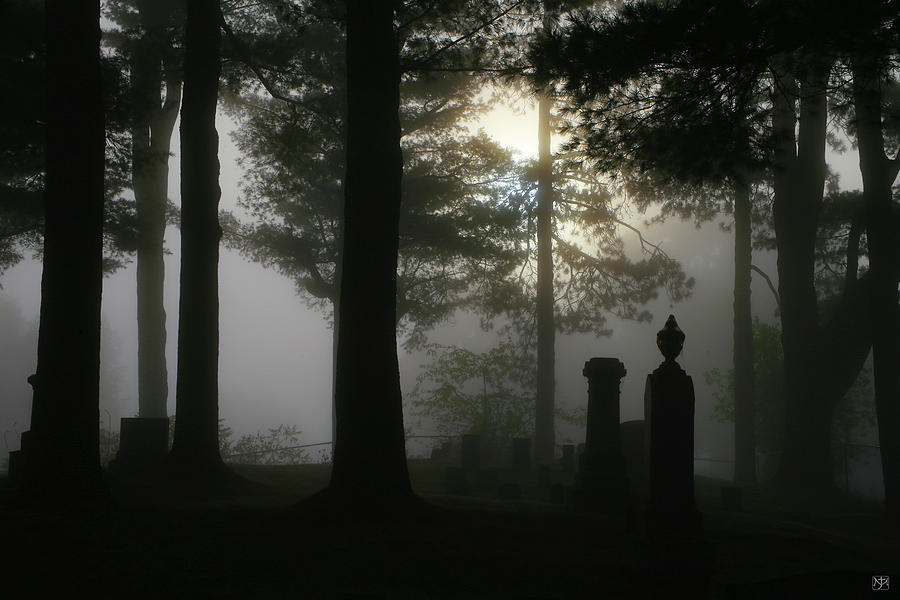 Morning Mist in the Graveyard Photograph by John Meader