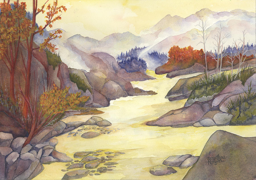 Morning Mist on the River Painting by Dorothea  Morgan