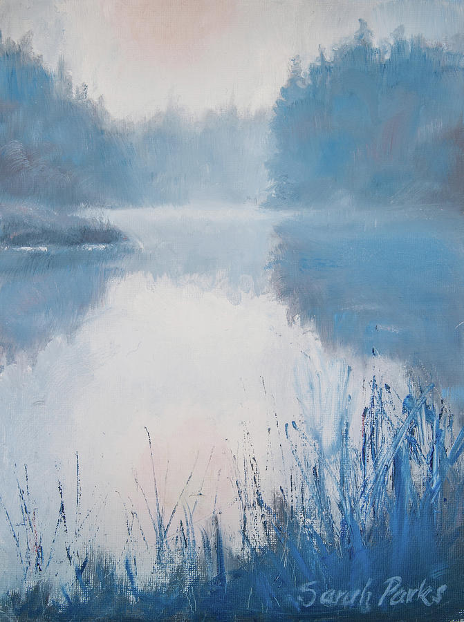 Morning Mist Painting by Sarah Parks