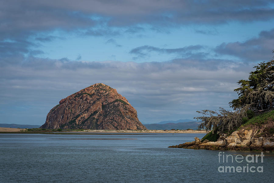 Morning Morro Rock Photograph by Jeff Hubbard