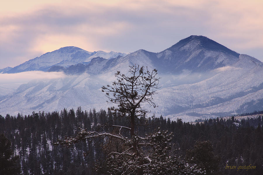 Morning Mountain Range Photograph by Brian Gustafson