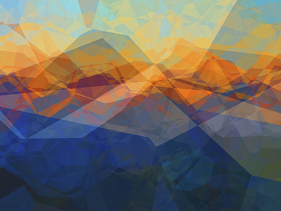 Morning Mountain View Digital Art by Wendy J St Christopher