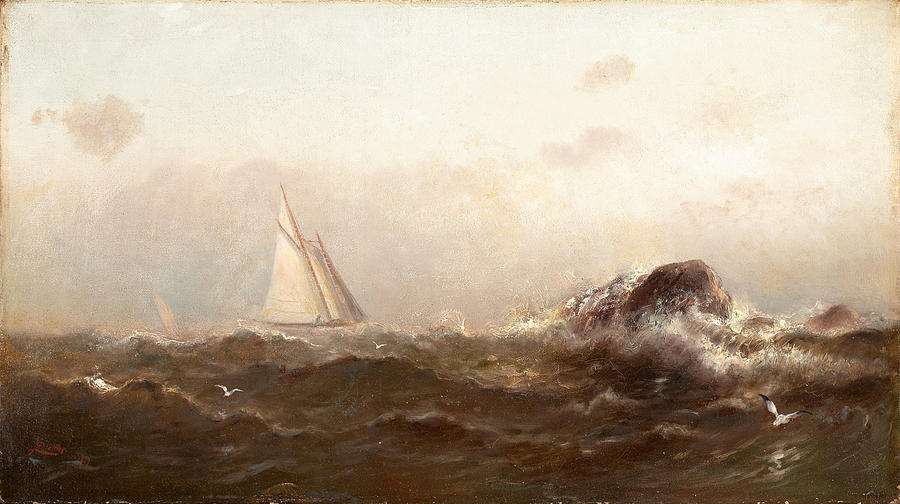 Morning off Marblehead Painting by Arthur Quartley