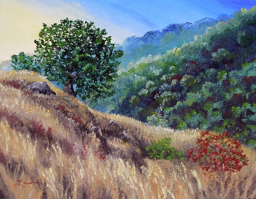Morning on a Hilltop Painting by Laura Iverson