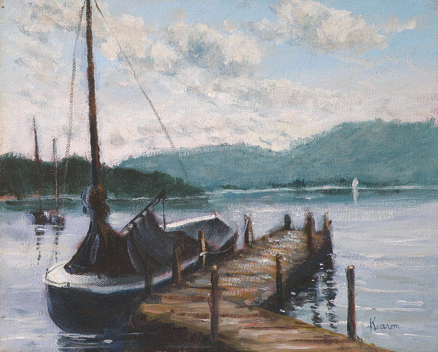 Morning on Lake George Painting by Thomas Kearon
