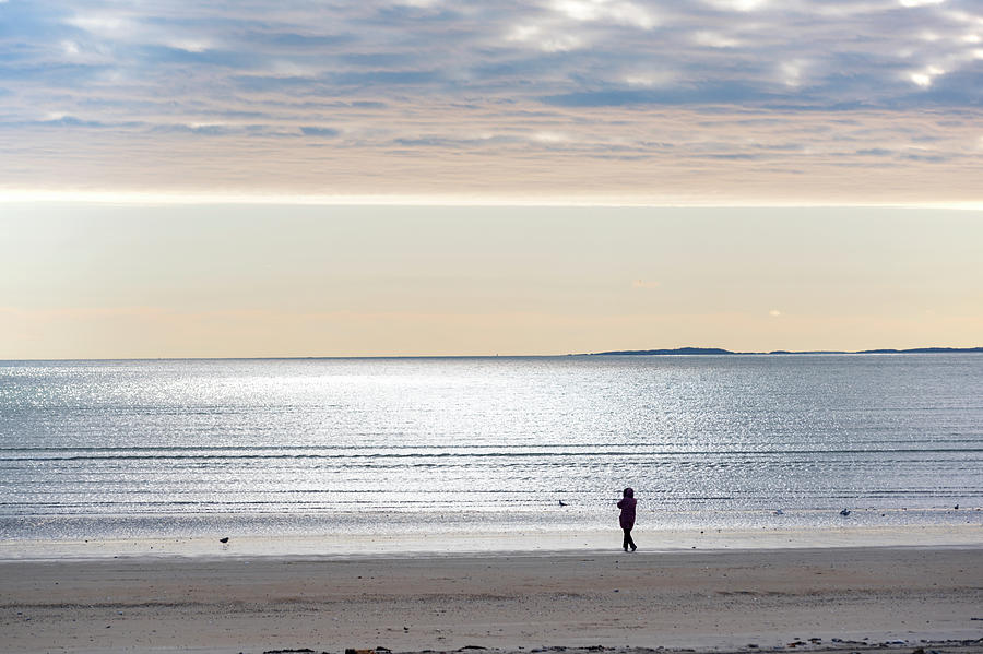 Beach Photograph - Morning on Revere Beach Revere MA by Toby McGuire