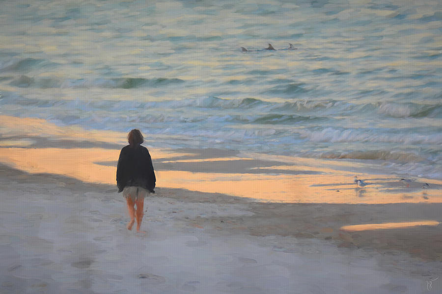 Morning On The Beach Painting by Jai Johnson