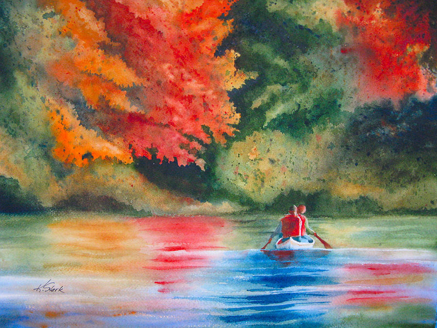 Morning on the Lake Painting by Karen Stark