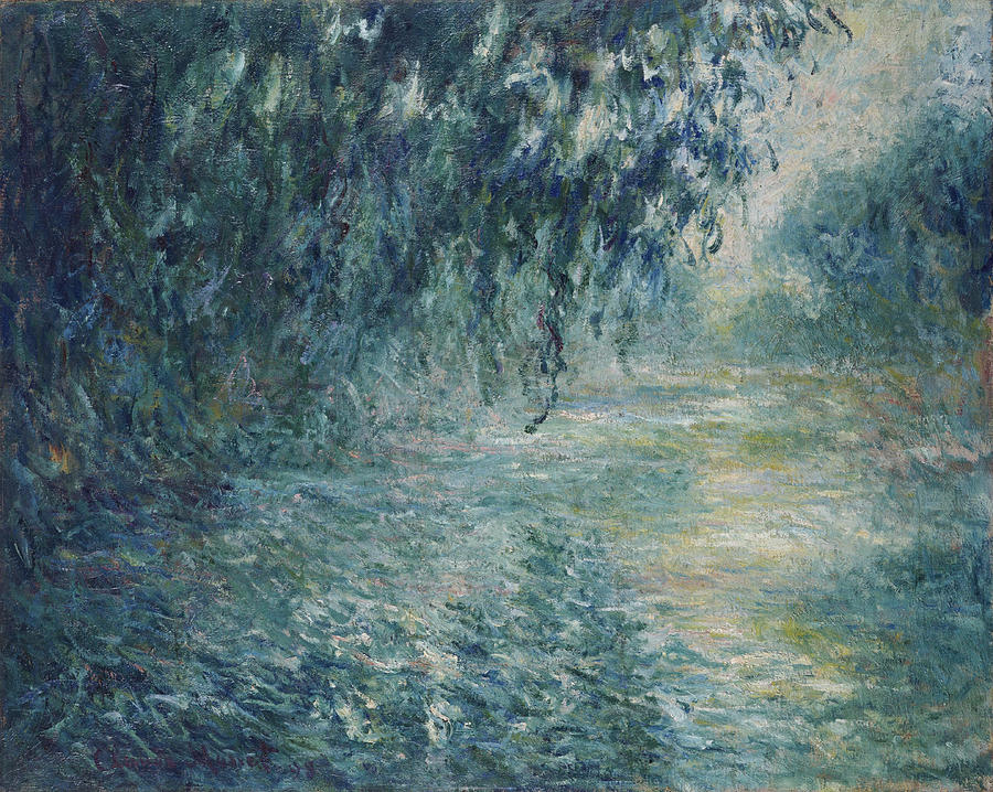 Claude Monet Painting - Morning on the Seine 1898 by Claude Monet