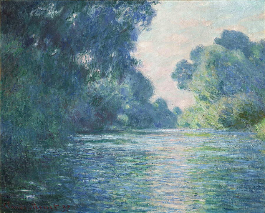 Impressionism Painting - Morning On The Seine At Giverny, 1897 by Claude Monet