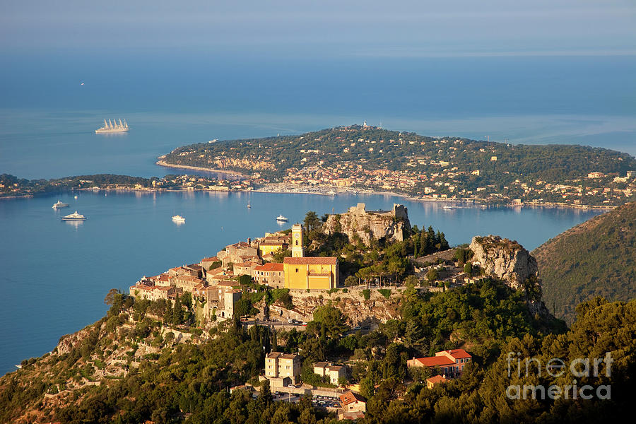 Morning over Eze Photograph by Brian Jannsen