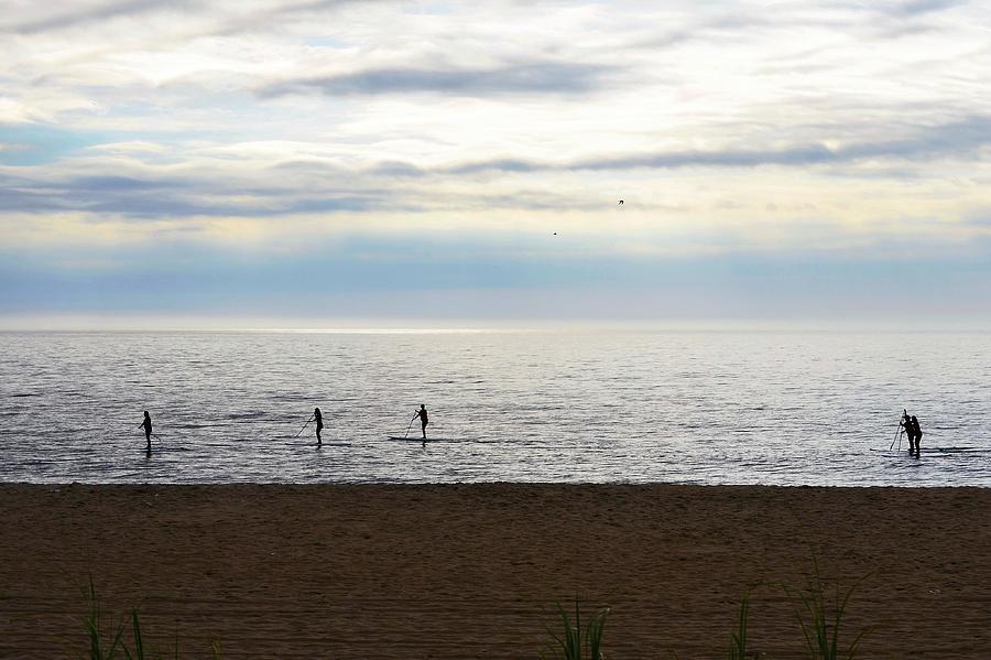 Morning Paddleboarders Photograph by Kim Bemis