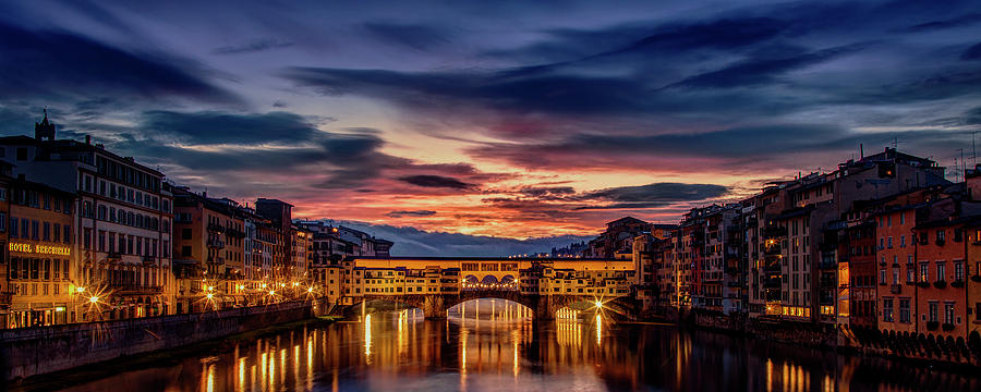 Architecture Photograph - Morning Panorama in Florence by Andrew Soundarajan