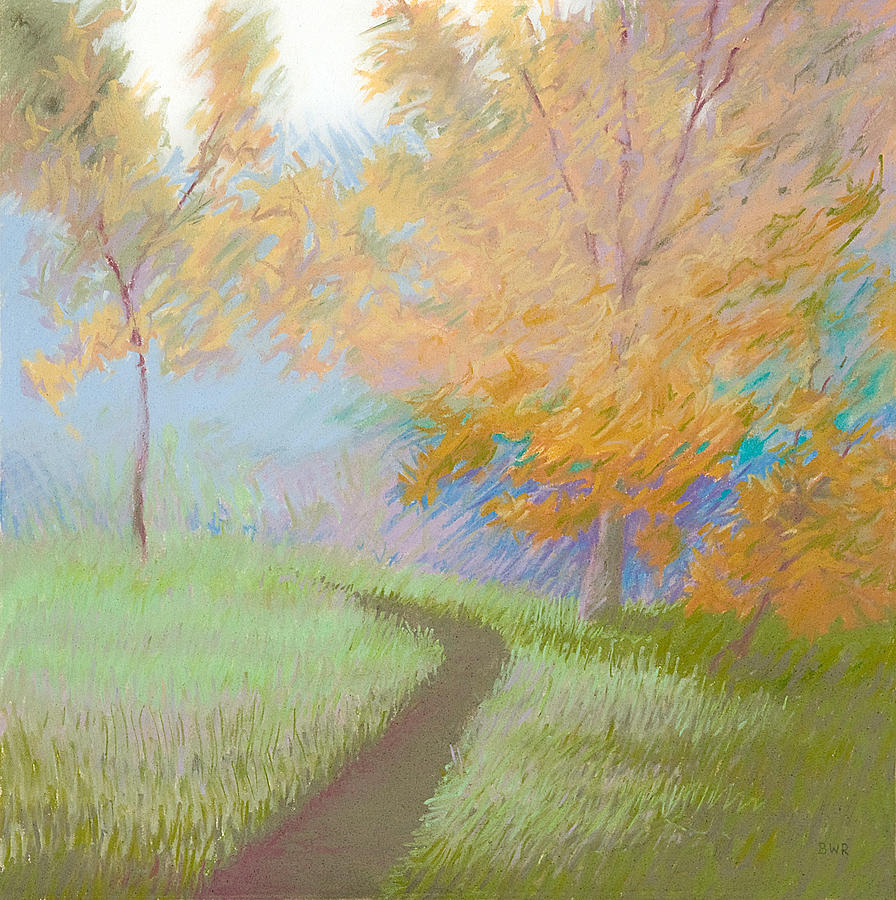 Impressionism Pastel - Morning Path 2 by Bruce Richardson