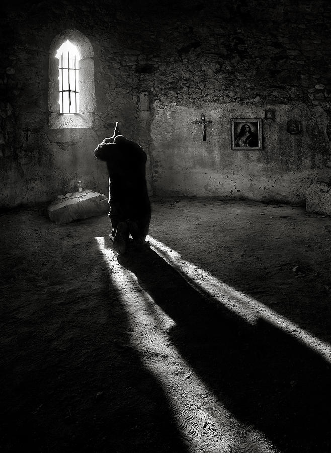 Black And White Photograph - Morning Prayer by Darko Cuder