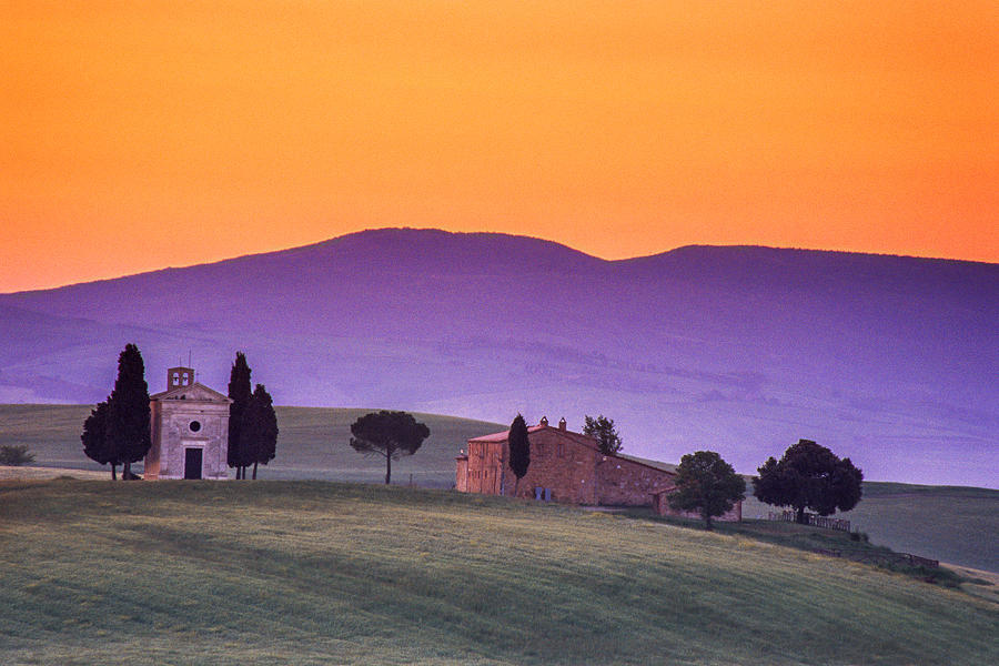 Nature Photograph - Morning Prayer in a Tuscan Dawn by Andrew Soundarajan