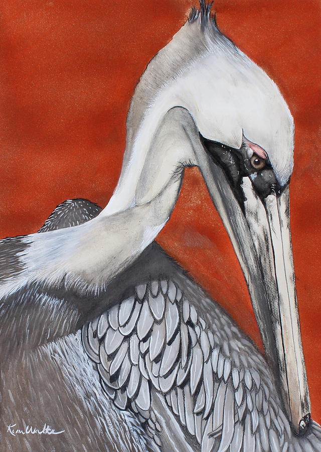 Morning Preen Watercolor Painting by Kimberly Walker