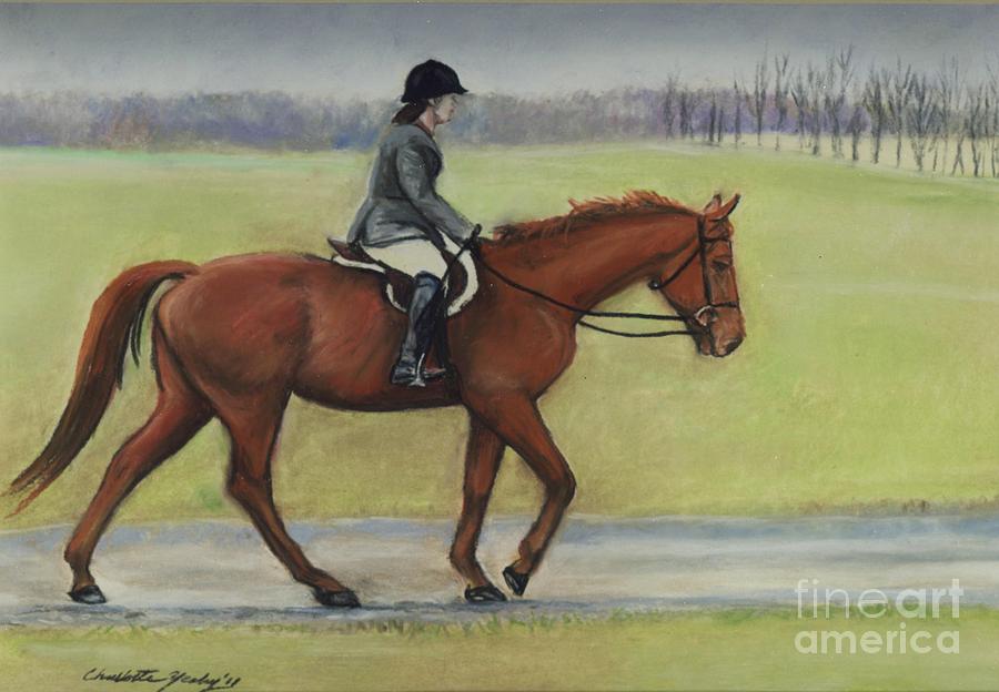 Morning Ride Painting by Charlotte Yealey