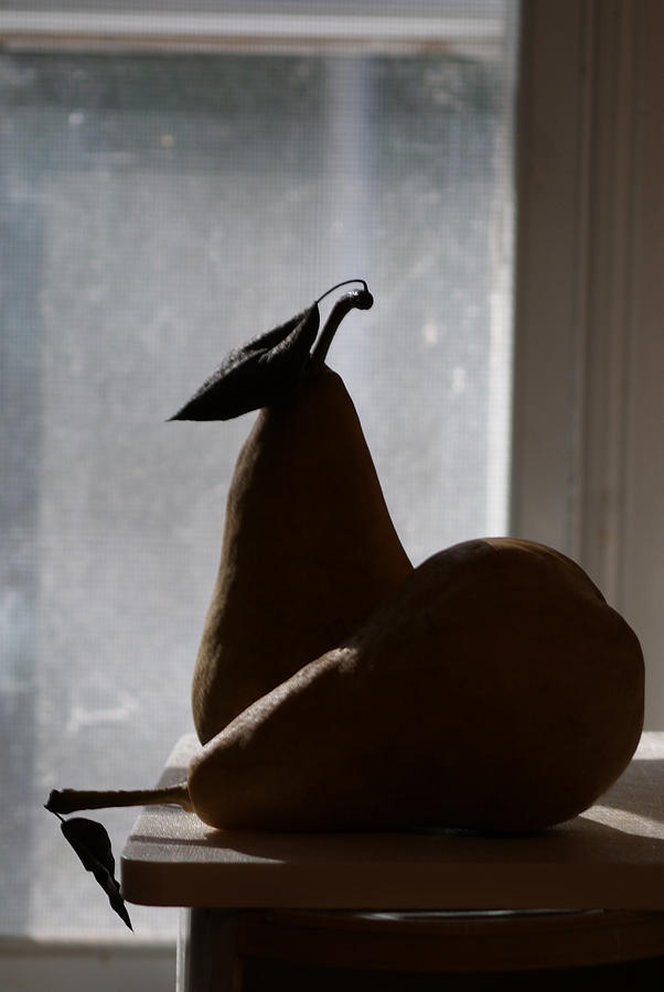 Morning Shadows with Pears Photograph by Margie Avellino