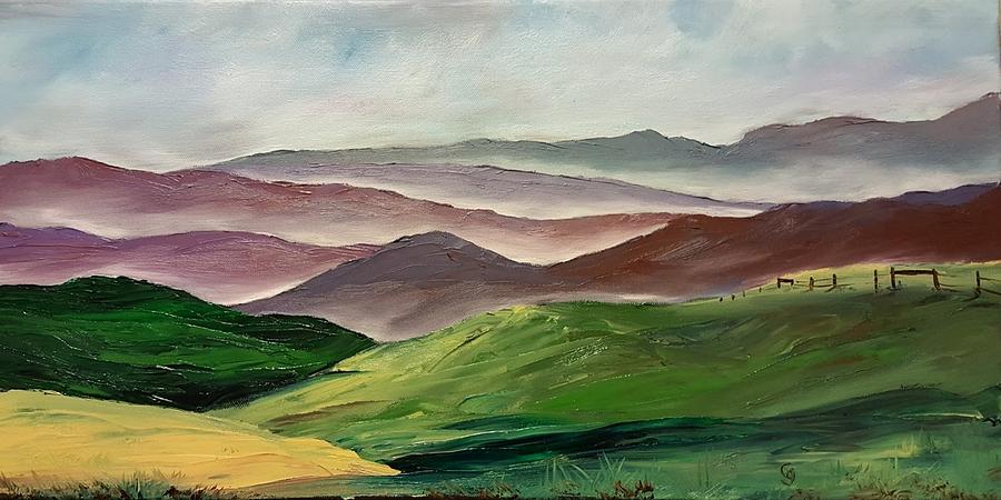 Morning Smoke in the Gallatin Valley    79 Painting by Cheryl Nancy Ann Gordon