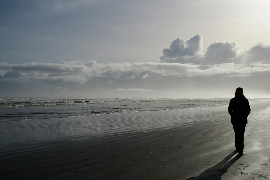 Beach Photograph - Morning Solitude by Brandy Herren