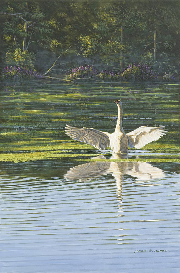 Morning Stretch Painting by Bruce Dumas
