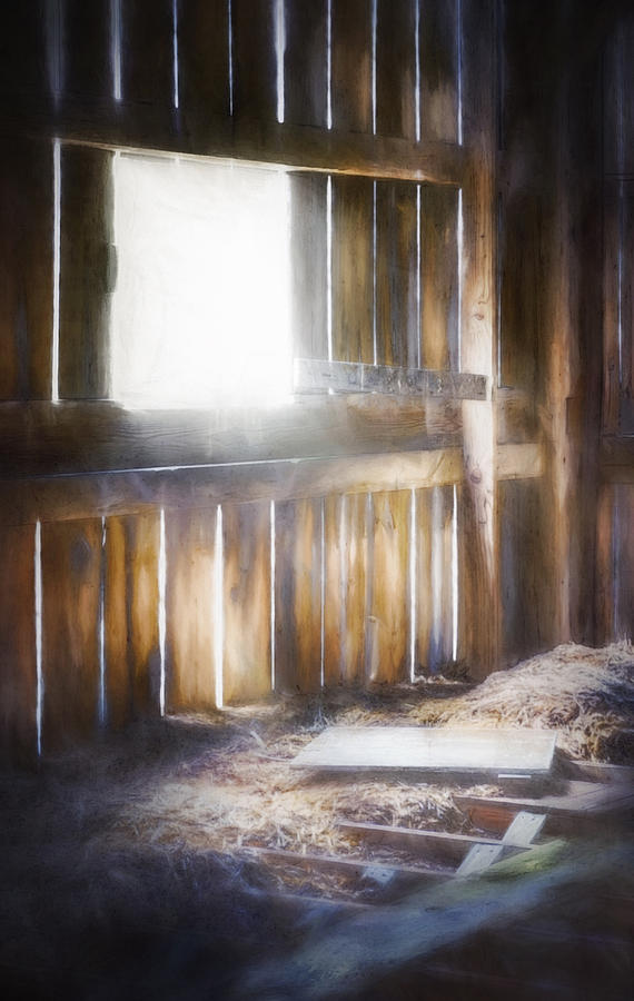 Wood Panels Photograph - Morning Sun in the Barn by Scott Norris Wood Panels Photograph - Morning Sun in the Barn by Scott Norris