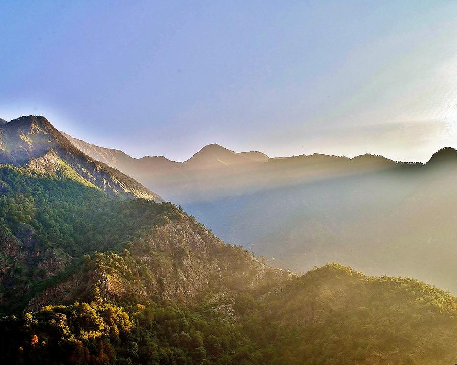 Morning Sunrays Himalayas Photograph by Kim Bemis